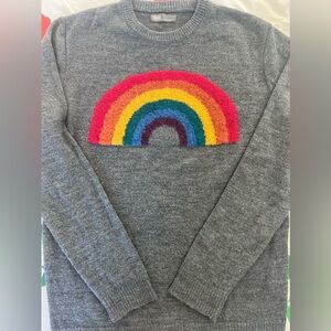 Asos sweater with rainbow